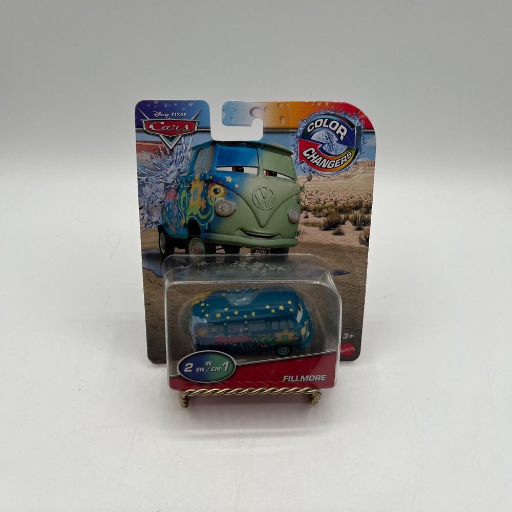 Mattel Disney Pixar Cars Color Changers Fillmore Volkswagen Bus Toy Car #2